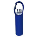 450ml Neoprene Water Bottle Holder Bag Insulated Cover Carrier with Strap - Dark Blue