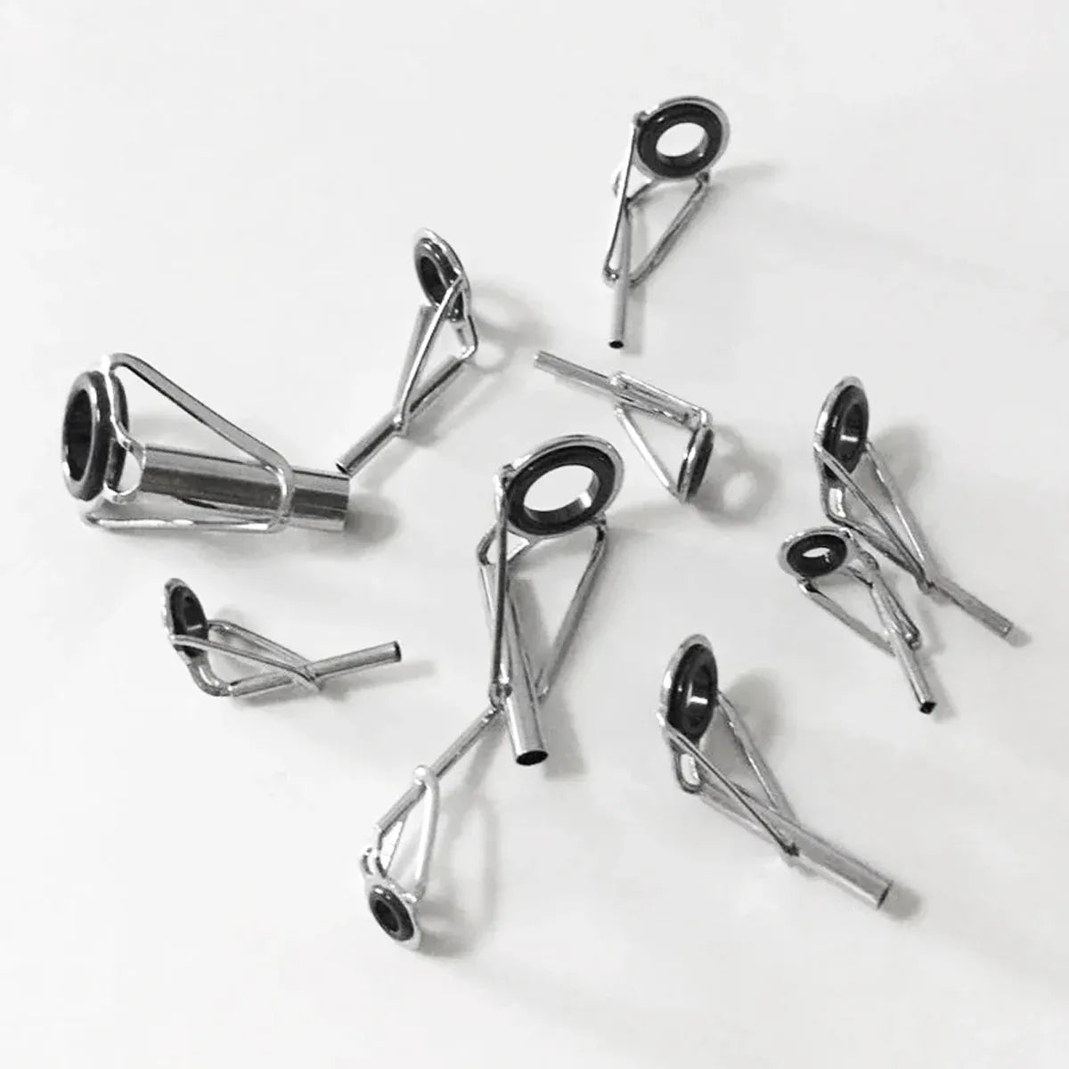 50pcs Fishing Rod Guide Tip Repair Kit Set Rings Guide Replacement Parts Tools