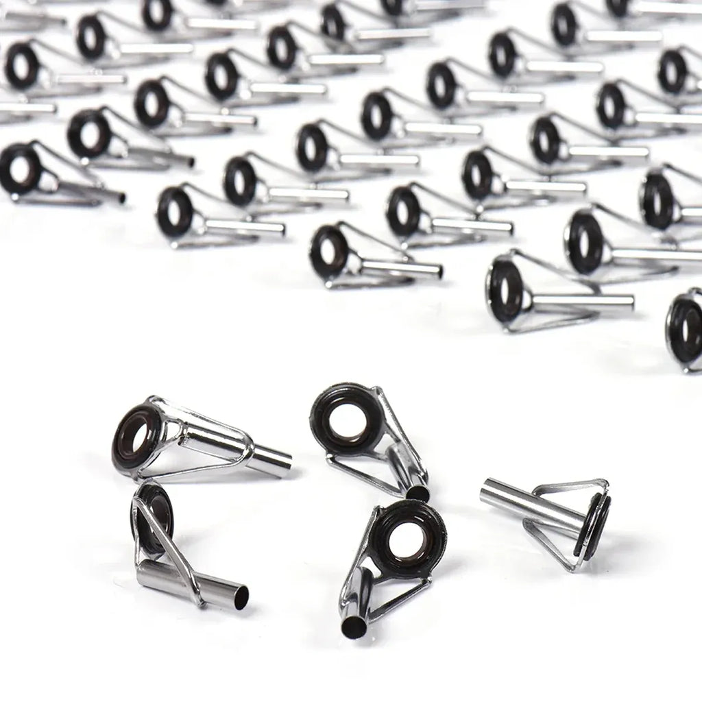 50pcs Fishing Rod Guide Tip Repair Kit Set Rings Guide Replacement Parts Tools