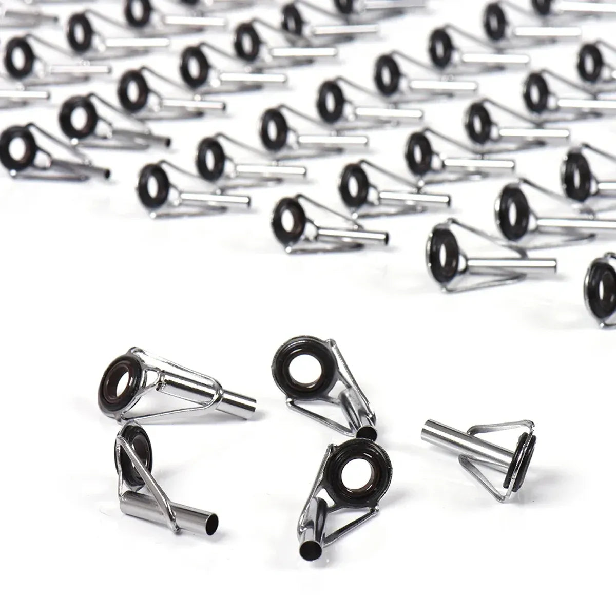 50pcs Fishing Rod Guide Tip Repair Kit Set Rings Guide Replacement Parts Tools