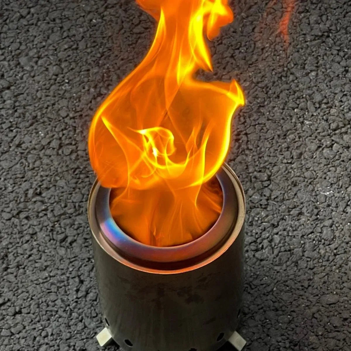 Outdoor Portable Wood Stove Low Smoke Solid Fuel Camping Cooking Heater