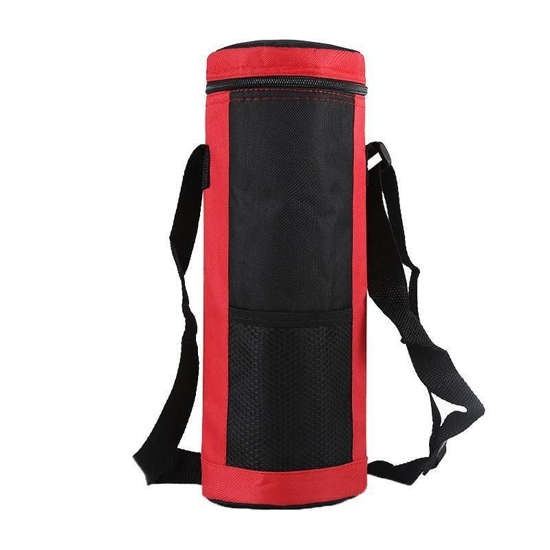 New Wine Portable Travel Cooler Bag Insulated Wine Bottle Tote Carrier - Red