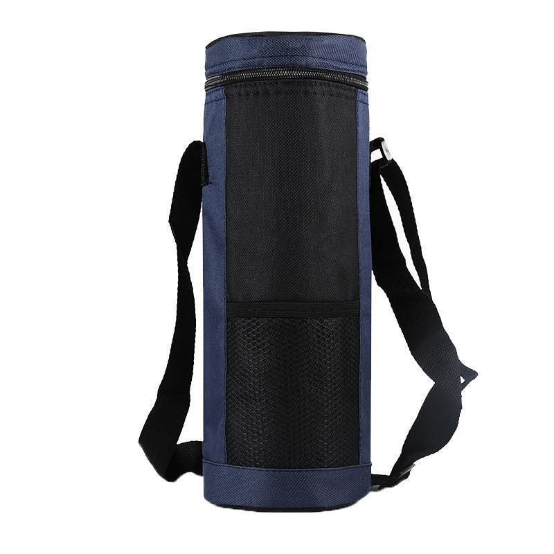 New Wine Portable Travel Cooler Bag Insulated Wine Bottle Tote Carrier - Navy Blue