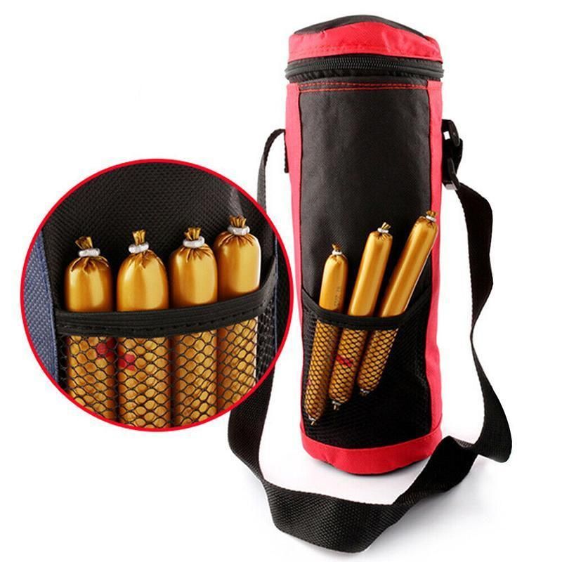 New Wine Portable Travel Cooler Bag Insulated Wine Bottle Tote Carrier - Navy Blue