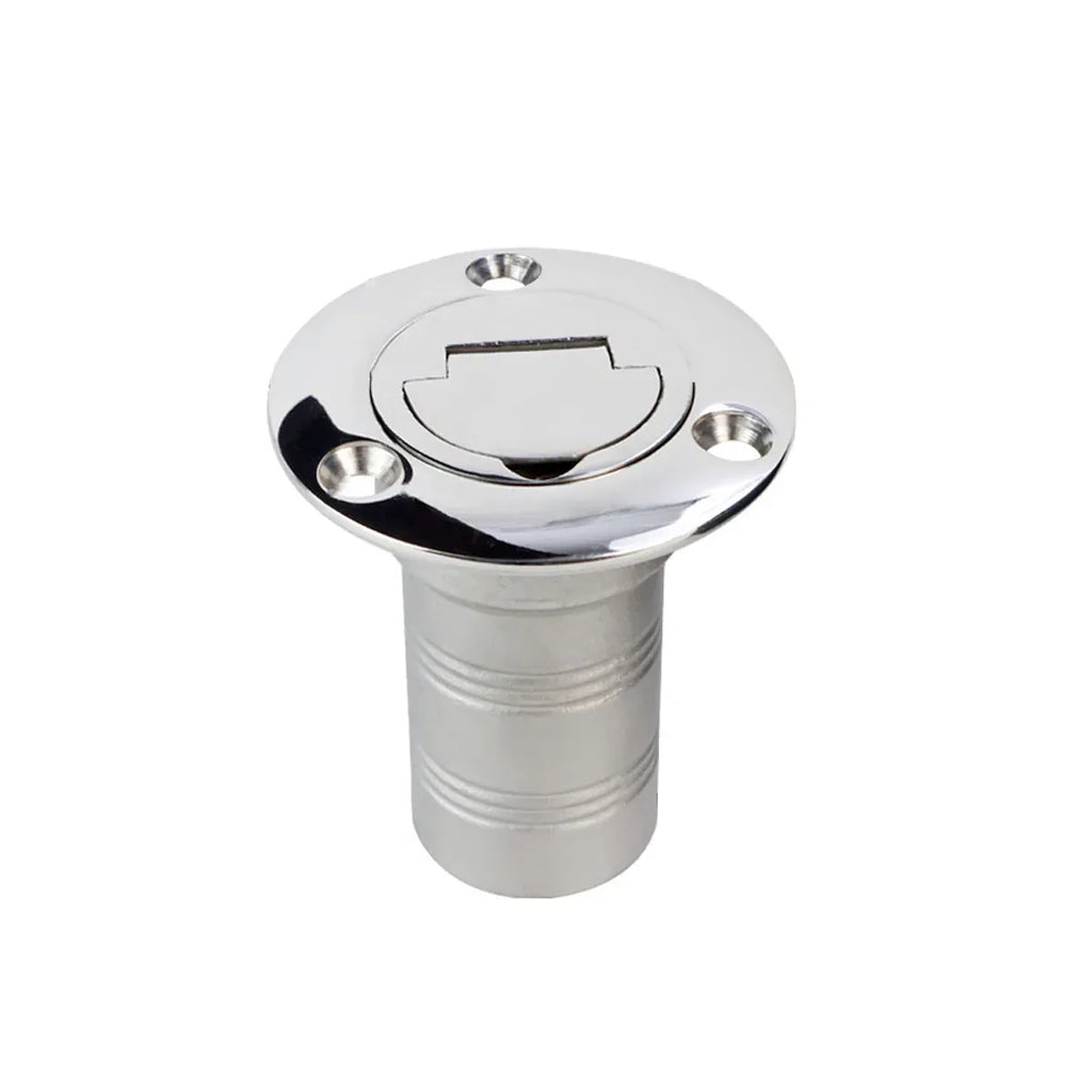 Stainless Steel Fuel Water Deck Filler Cap Flip Top Marine Yacht Boat Accessory
