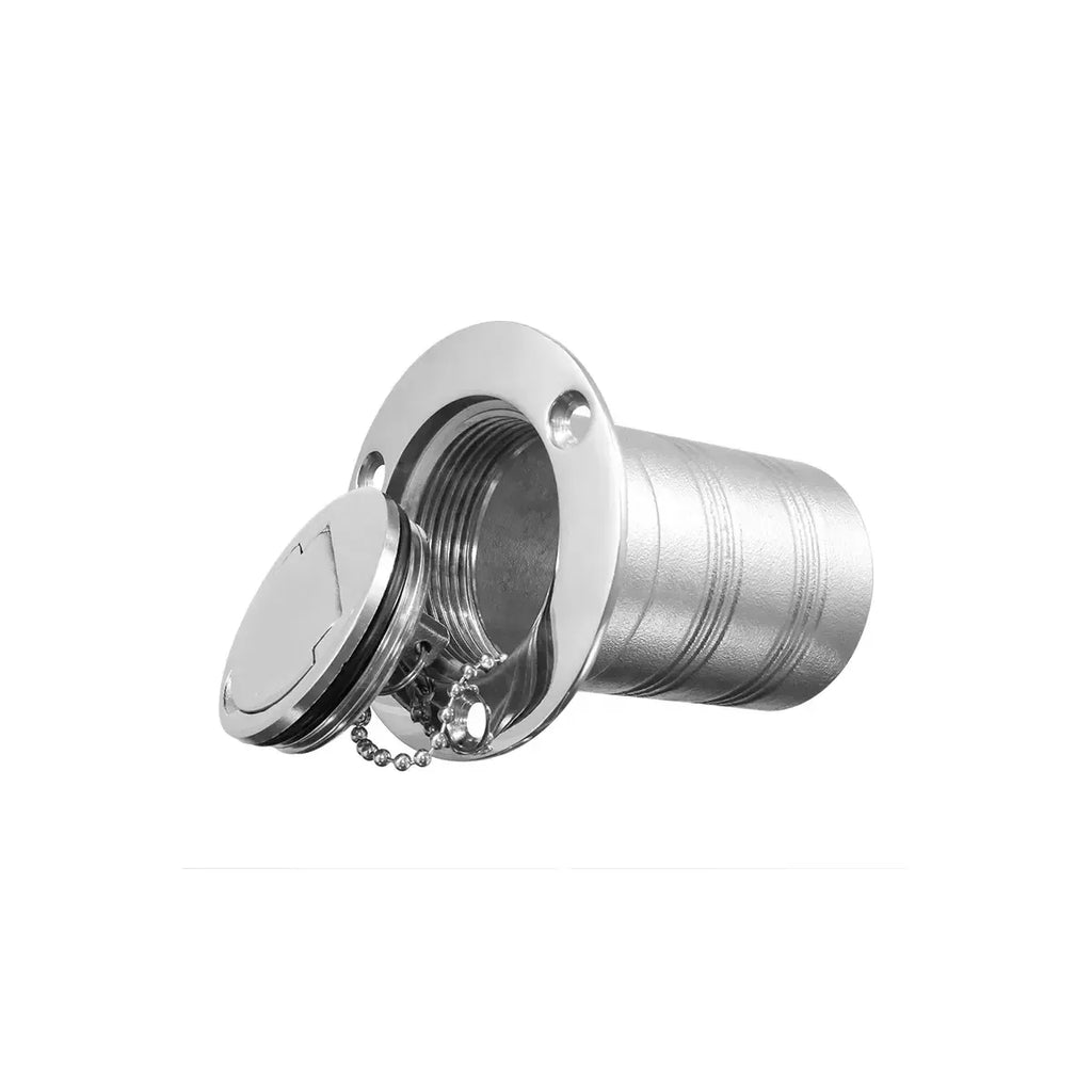 Stainless Steel Fuel Water Deck Filler Cap Flip Top Marine Yacht Boat Accessory