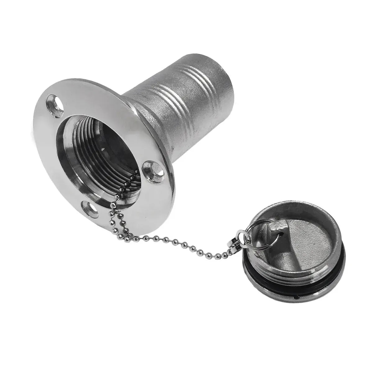 Stainless Steel Fuel Water Deck Filler Cap Flip Top Marine Yacht Boat Accessory