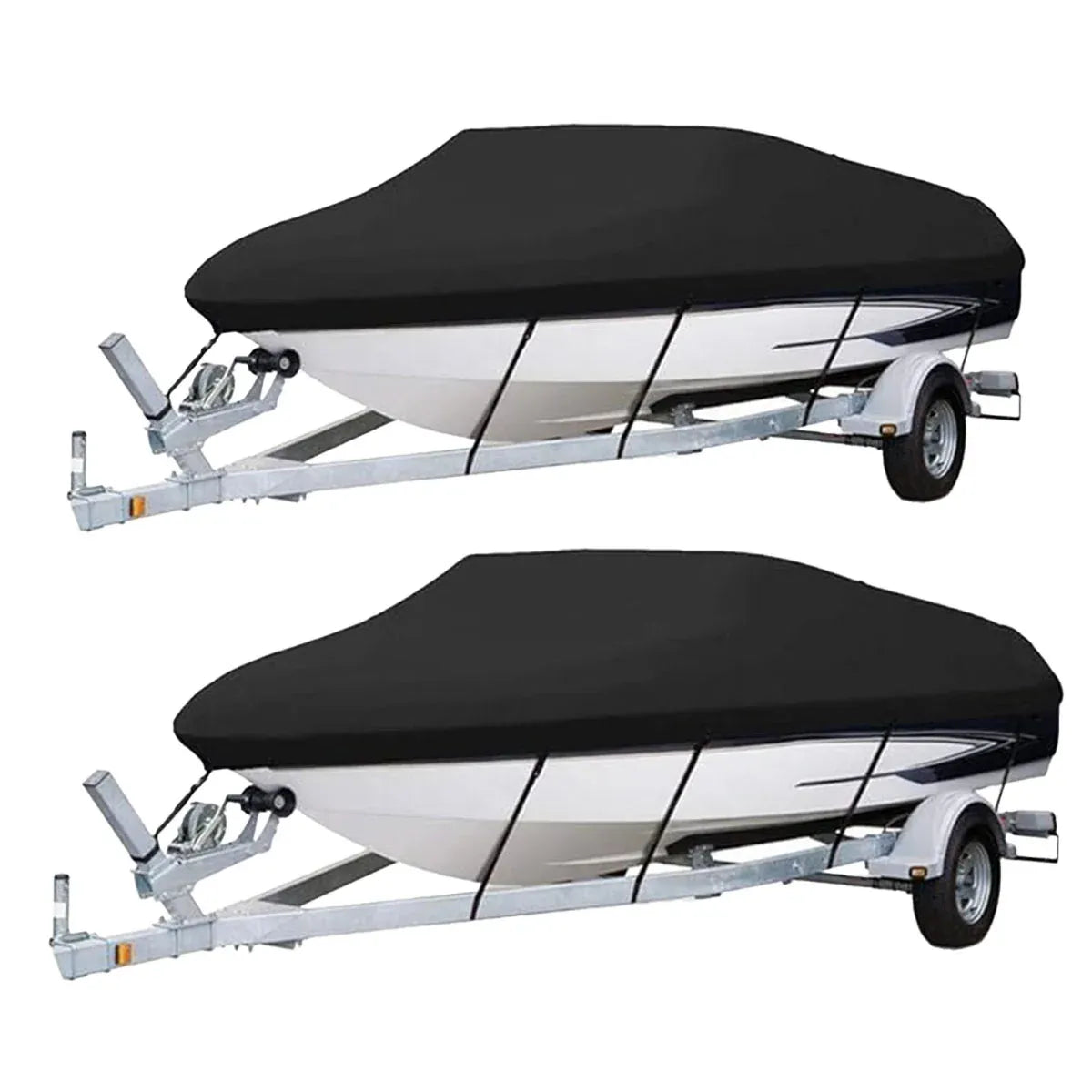 Boat Cover Model Waterproof Outdoor Yacht Dust Protector Hull Shield Blue Tarp - 530x290cm