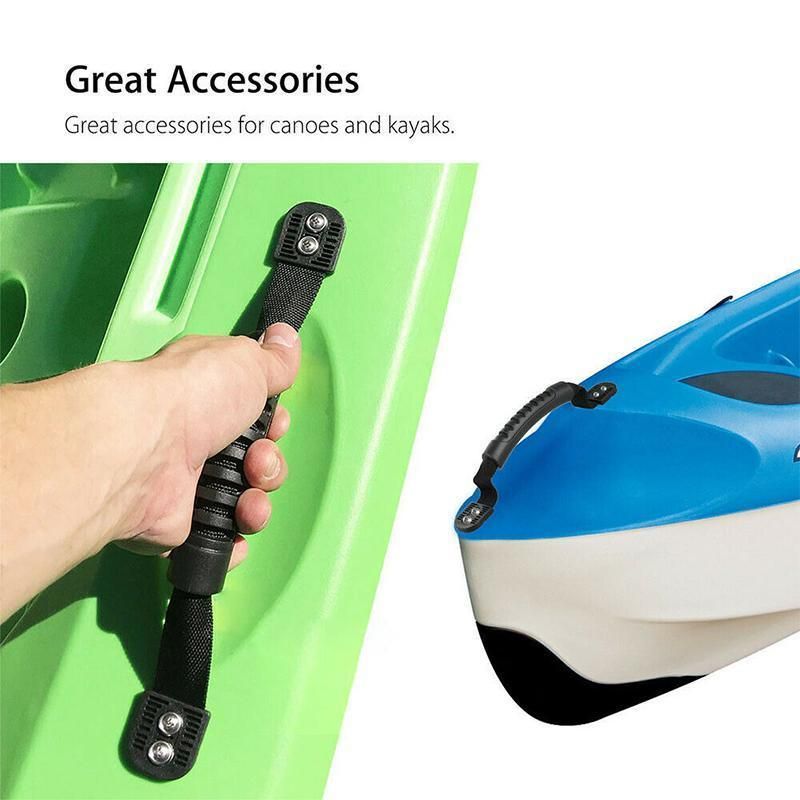 2/4PCS Kayak Canoe Boat Side Mount Carry Handle Webbing Hand Fitting Handlebars - 2PCS