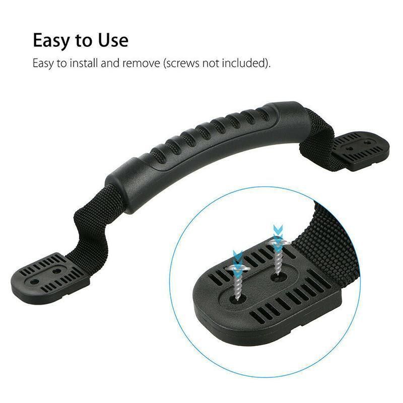 2/4PCS Kayak Canoe Boat Side Mount Carry Handle Webbing Hand Fitting Handlebars - 2PCS