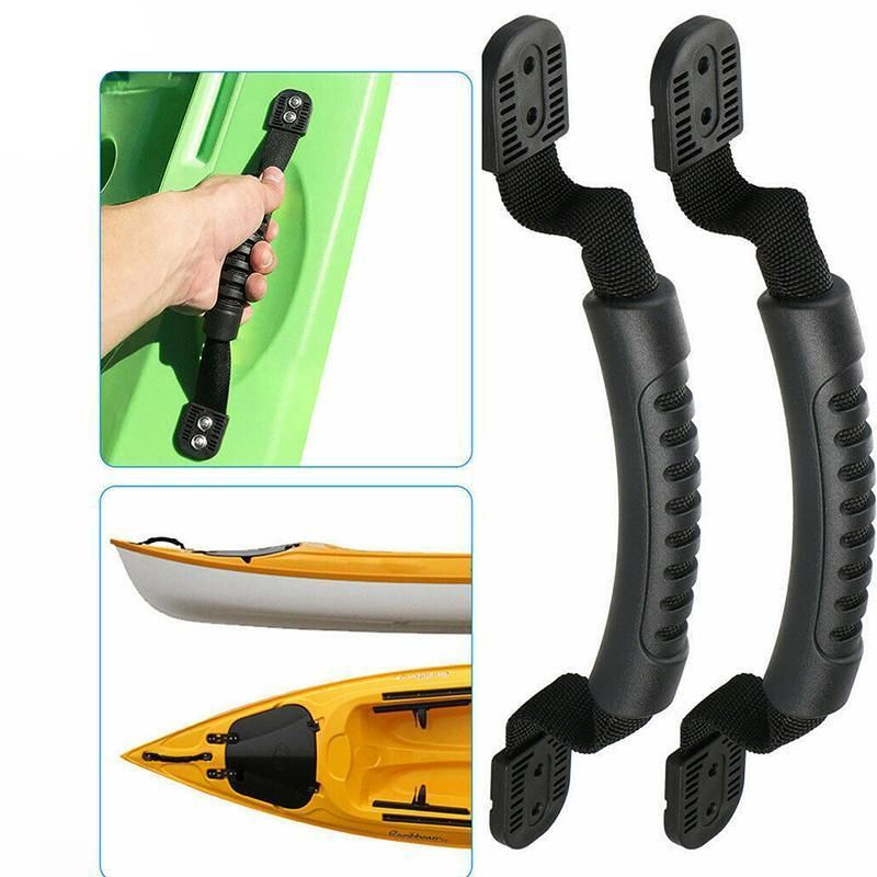 2/4PCS Kayak Canoe Boat Side Mount Carry Handle Webbing Hand Fitting Handlebars - 2PCS