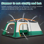 Tasman 3-5 Person Tent Camping Hiking Festival Sleeping - Green