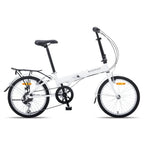 Progear Bikes Nomad Folding Bike 20" in Pearl White