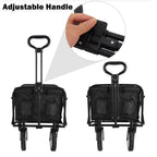 Foldable Collapsible Wagon Cart Garden Beach Outdoor Shopping Trolley Fishing Camping