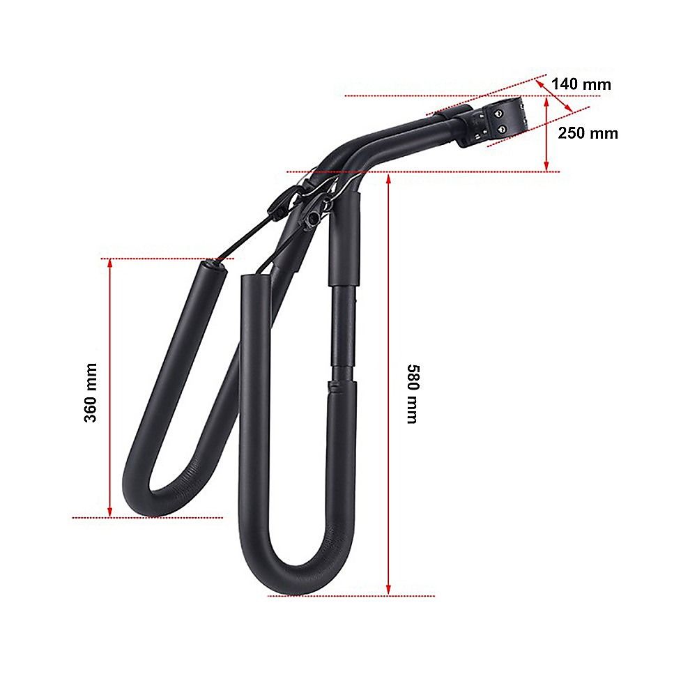 Adjustable Surfboard Skimboard Bicycle Rack Carrier