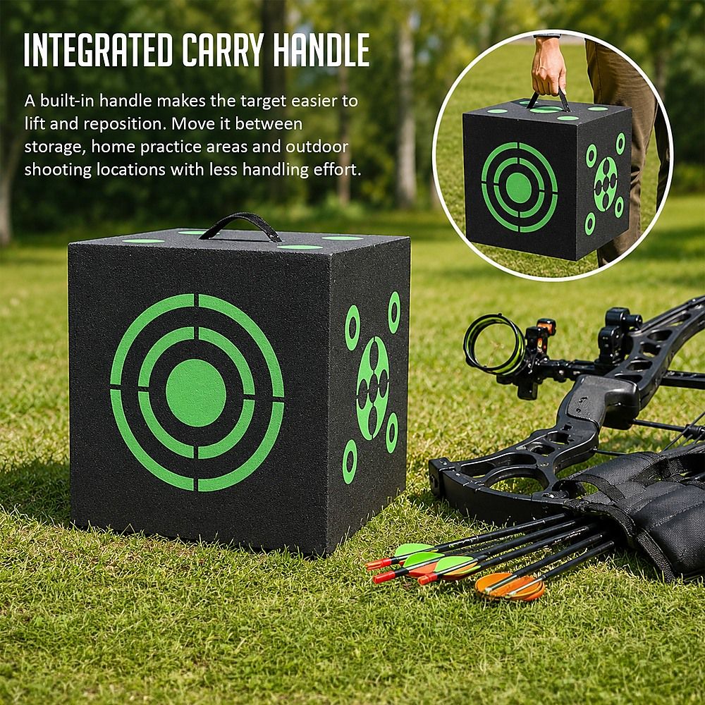 Archery 3D Targets High Density Foam 40cm Cube Bow Arrow Shooting Practice