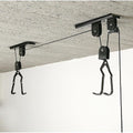 Heavy Duty Bike Hoist Pulley Lift – Garage Ceiling Bicycle Storage Rack w/ Lock