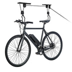 Heavy Duty Bike Hoist Pulley Lift – Garage Ceiling Bicycle Storage Rack w/ Lock