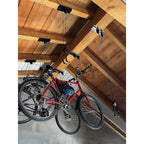 Heavy Duty Bike Hoist Pulley Lift – Garage Ceiling Bicycle Storage Rack w/ Lock