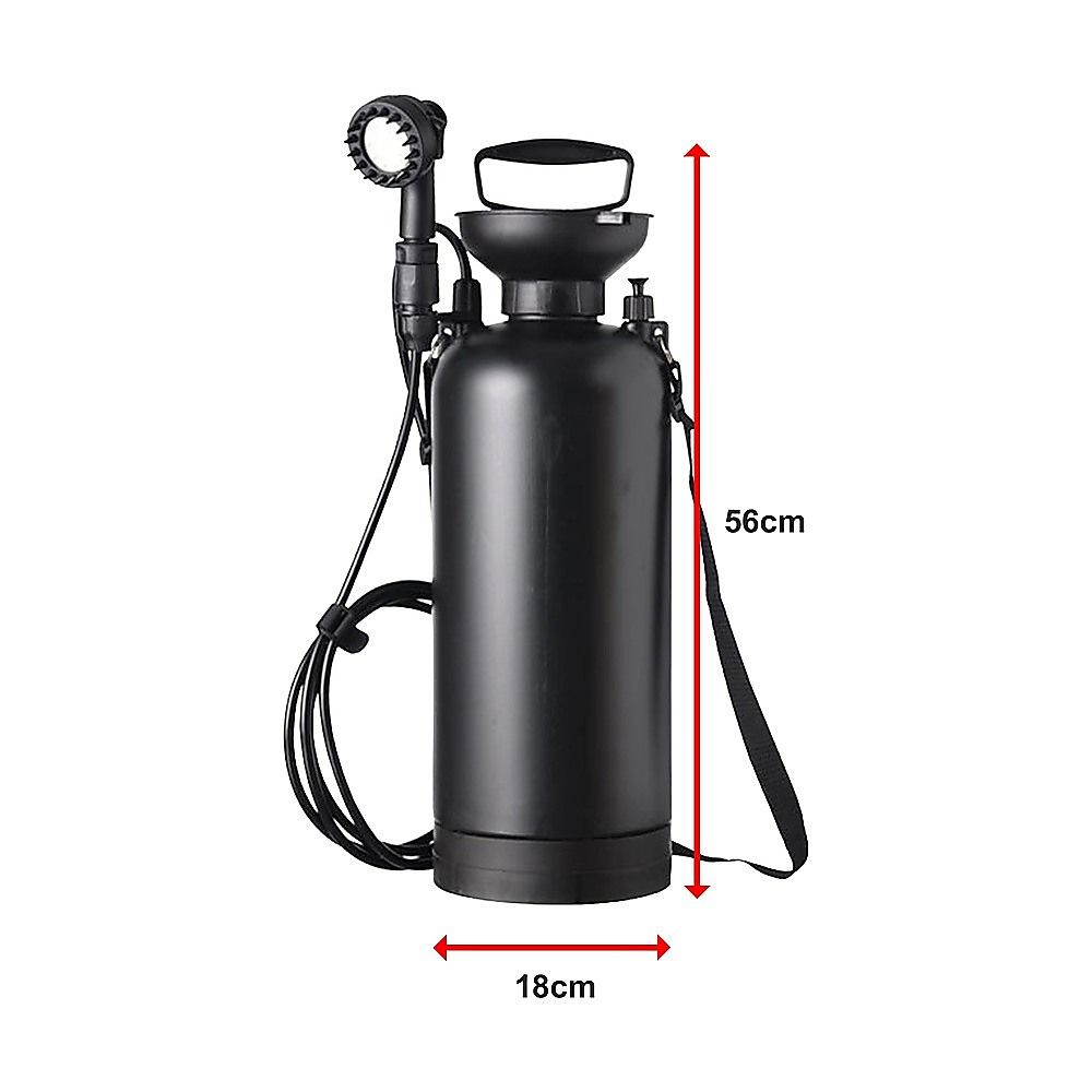 Portable 12L Camping Shower - 10 Spray Modes & Lock Switch