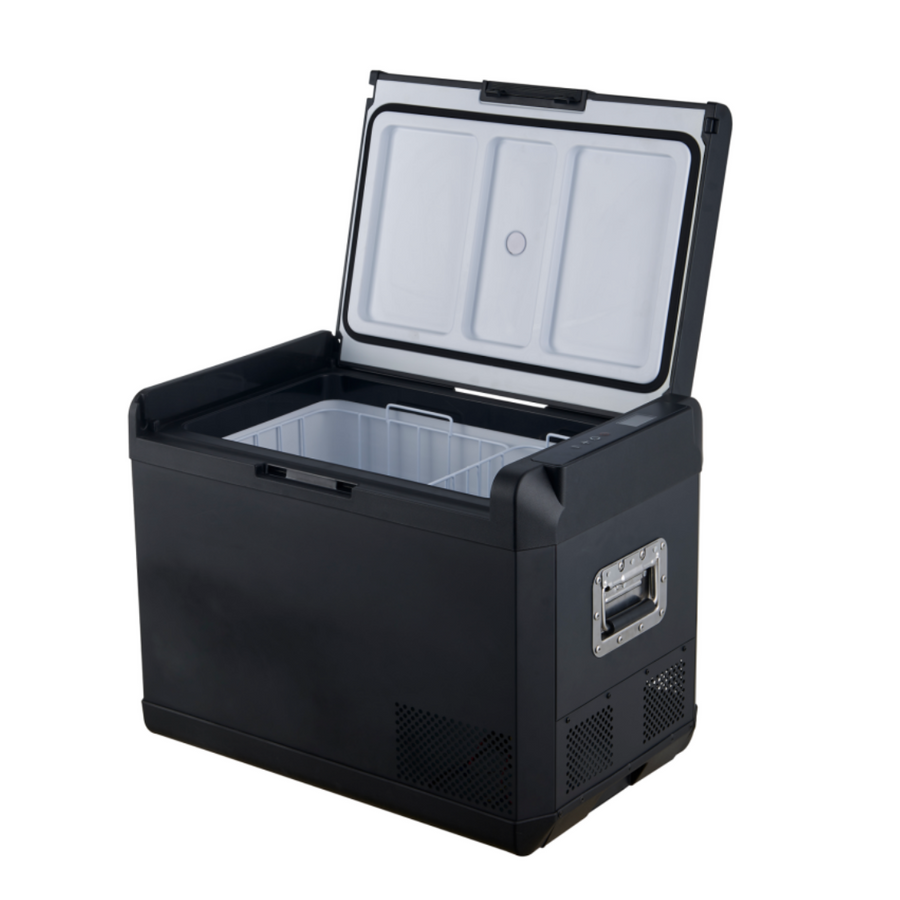 ASMOKE Premium Mini Fridge | 37L Compact Refrigerator with Roll-Bond Evaporator & Internal Light for Camping, RV & BBQ