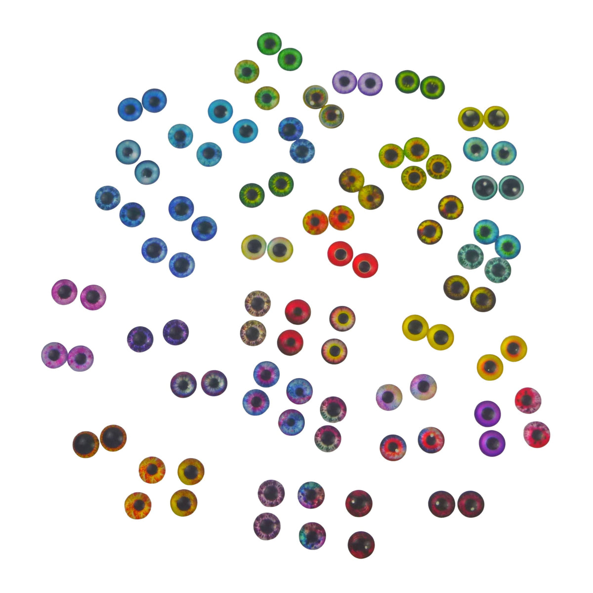 Artizan Molded Lure Eyes, 14mmD, 50*2, Qty 100
