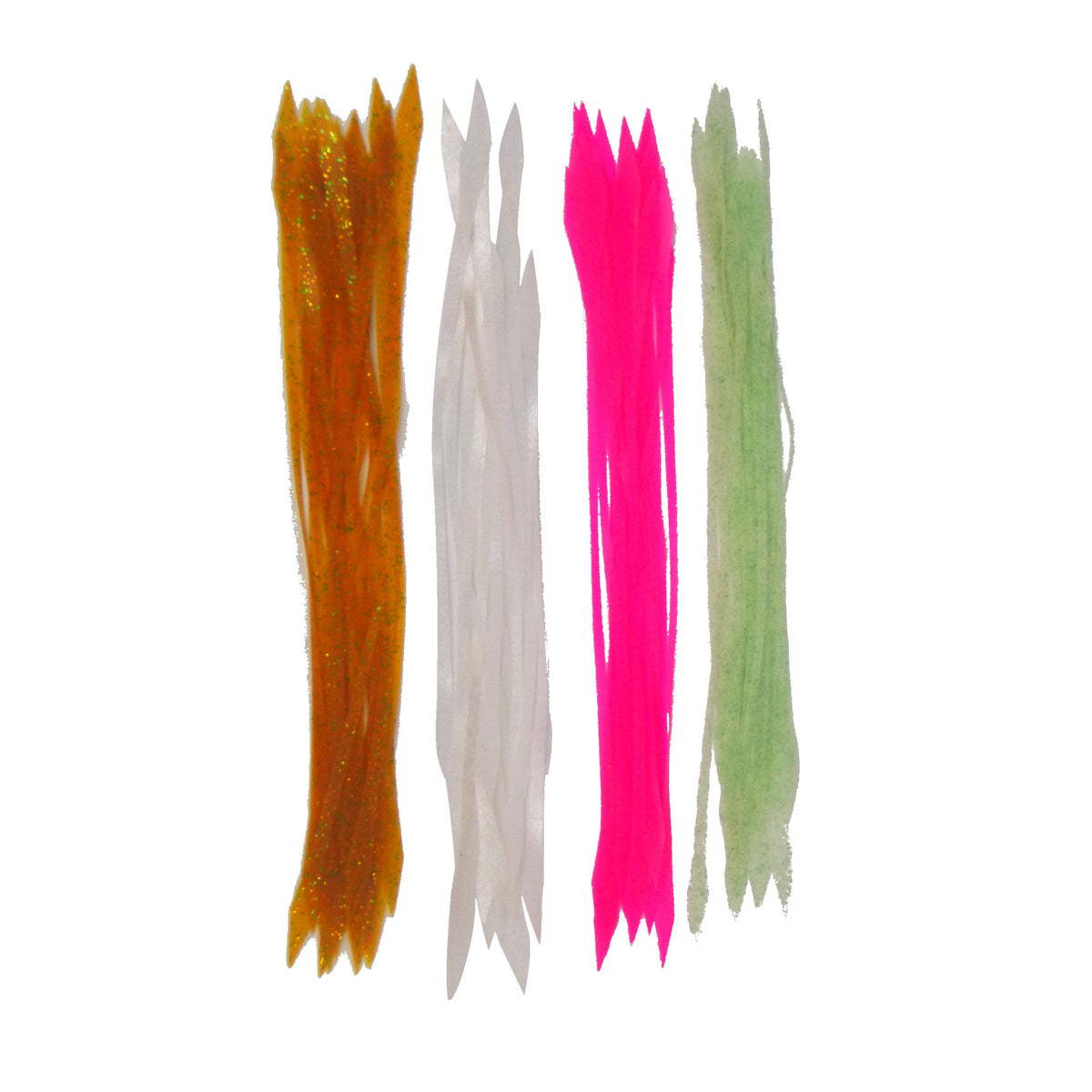 Artizan Silicon Lure Tails, Lumo Green, Pack of 20
