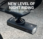 500 Lumen USB Rechargeable Bike Light Black