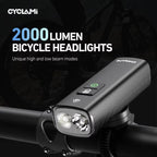 Multi-Function Bike Front Light Black