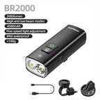 Multi-Function Bike Front Light Black