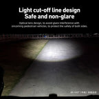 500 Lumen USB-C Rechargeable Bike Light Black