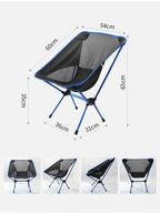 Premium Foldable Camping Chair Blue