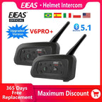 1200M Bluetooth Motorcycle Helmet Intercom Headset