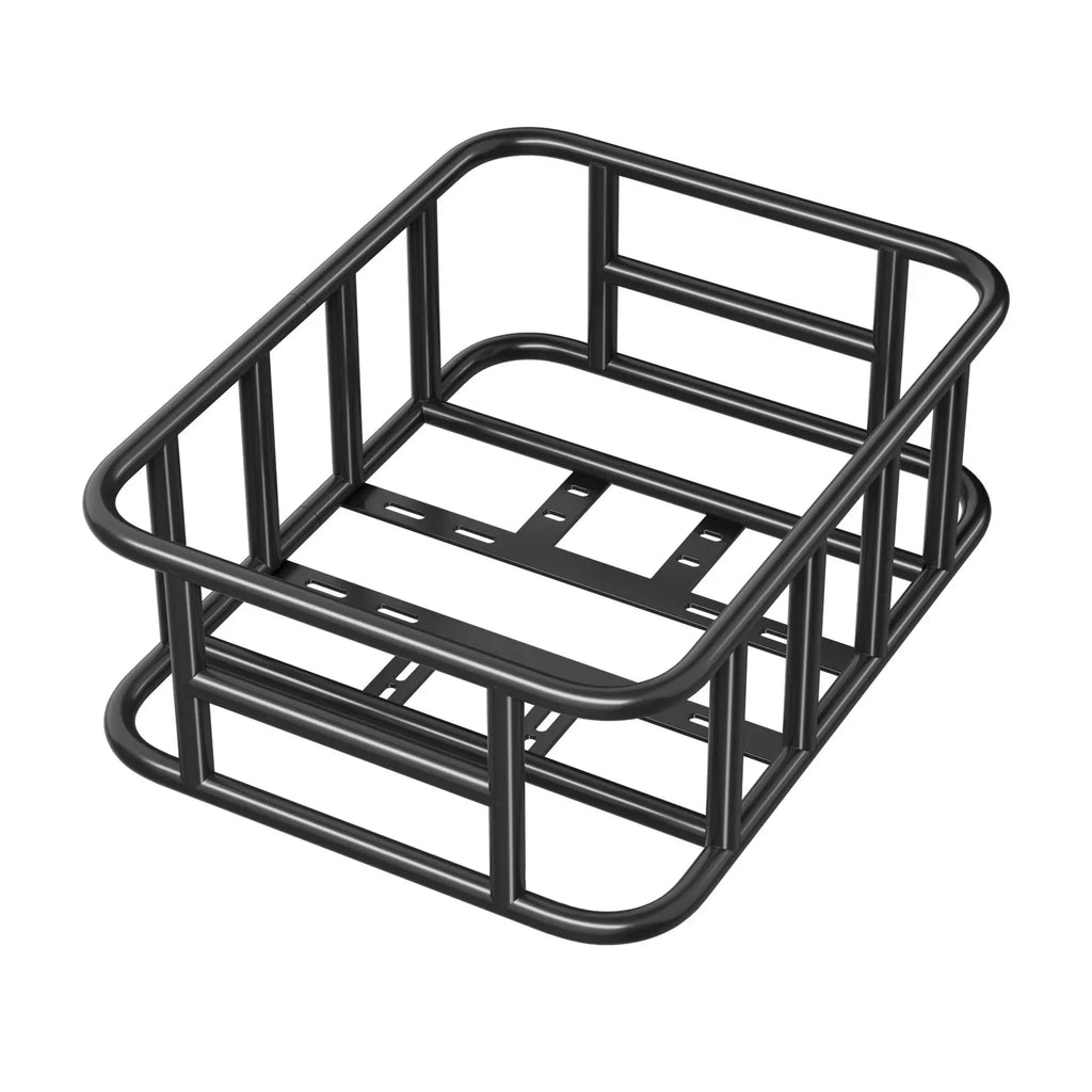 Rear Bike Basket, Medium Bicycle Basket with Cargo Net, Liner & Waterproof Cover, Pets, Mounting Tools Included