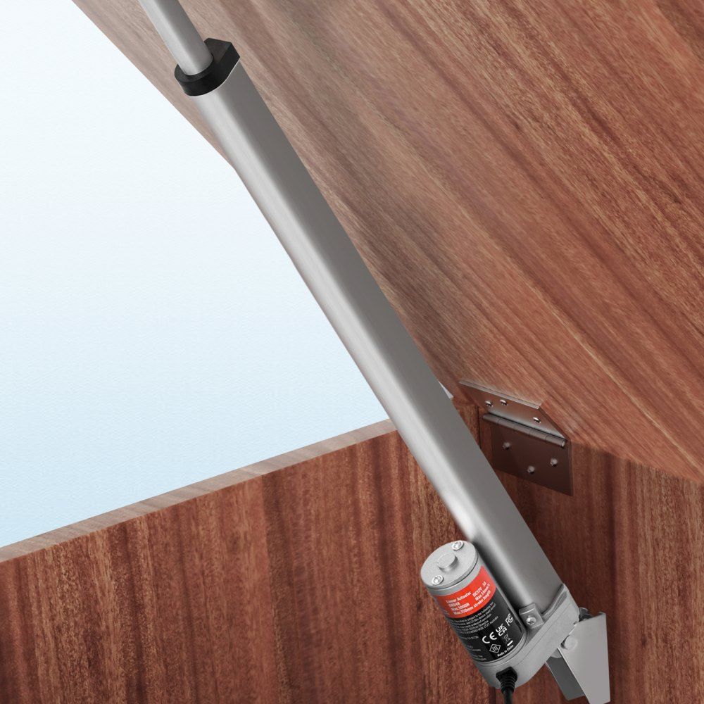 Linear Actuator 12V, 16 Inch High Load 330lbs/1500N Linear Actuator, 0.19"/s Linear Motion Actuator with Mounting Bracket and IP54 Protection