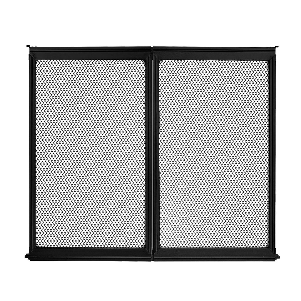RV Screen Door Protector, 571.5 x 508 mm Door Grille, Easy to Install and Disassemble, Reinforced Breathable Protective Mesh, Aluminum Alloy Camper RV Entry Protector for Pet Protection, Black