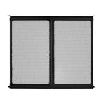 RV Screen Door Protector, 571.5 x 508 mm Door Grille, Easy to Install and Disassemble, Reinforced Breathable Protective Mesh, Aluminum Alloy Camper RV Entry Protector for Pet Protection, Black