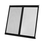RV Screen Door Protector, 571.5 x 508 mm Door Grille, Easy to Install and Disassemble, Reinforced Breathable Protective Mesh, Aluminum Alloy Camper RV Entry Protector for Pet Protection, Black