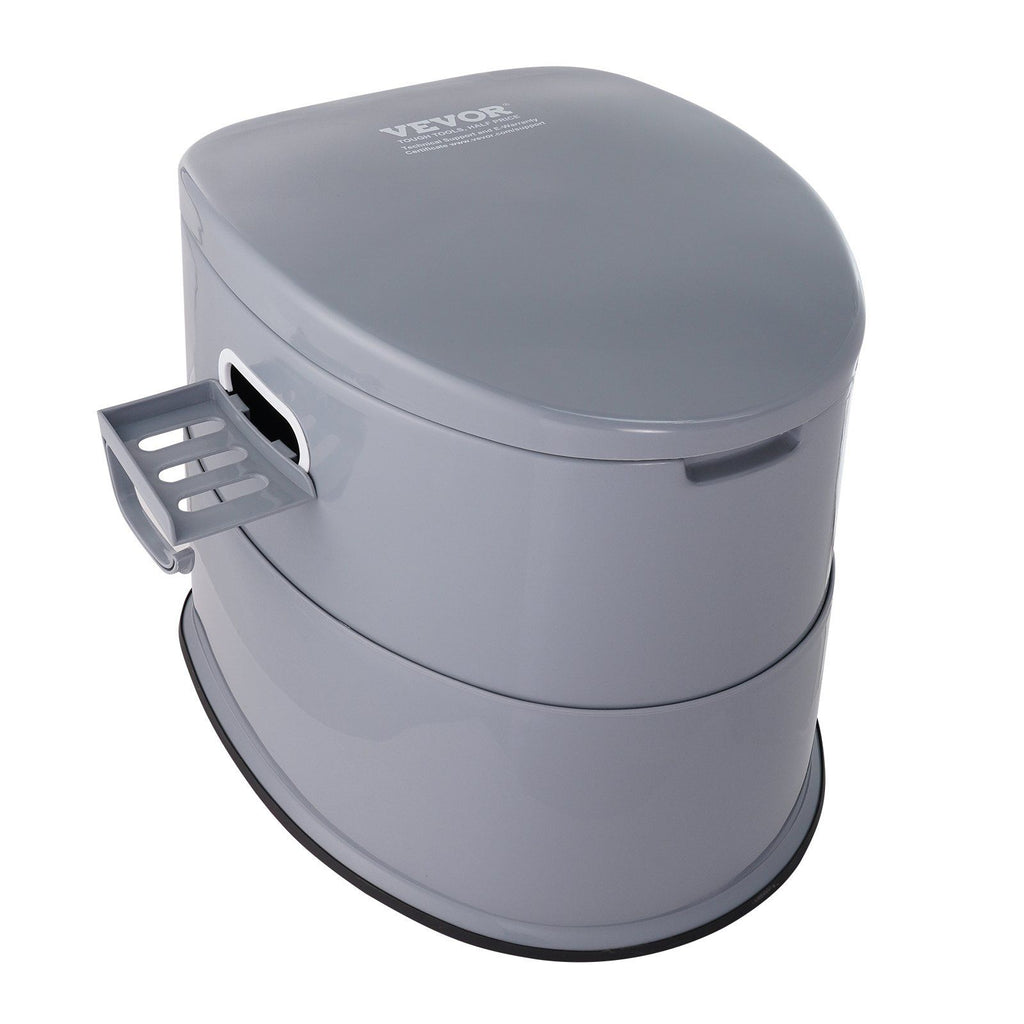 Portable Toilet for Camping, Porta Potty with 5L Detachable Inner Bucket & Removable Paper Holder