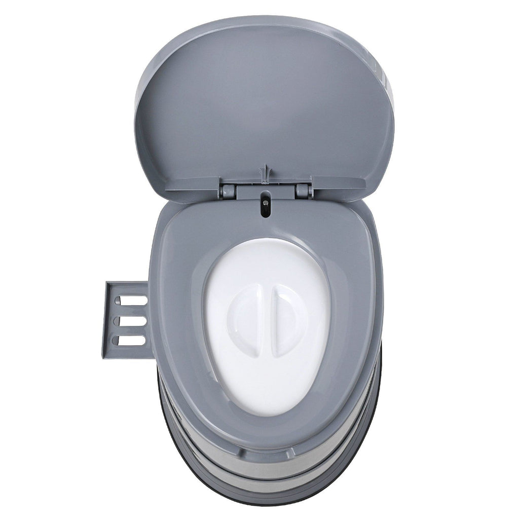 Portable Toilet for Camping, Porta Potty with 5L Detachable Inner Bucket & Removable Paper Holder