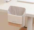 2 Set Orange Mini Desktop Sweeper and Trash Bin Set | Compact Desk Cleaning Brush Organizer | Small Tabletop Sweeping Dustpan for Home and Office Use