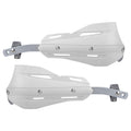 Professional Universal Motorcycle Handguards for Honda CC110 Cross Cub - Heavy Duty Aluminum Alloy Anti-Collision Brush Guards, Carbon Fiber Style Handlebar Protectors for Dirt Bikes and Off-Road Motorcycles - 1 Pair—White