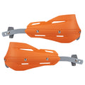 Professional Universal Motorcycle Handguards for Honda CC110 Cross Cub - Heavy Duty Aluminum Alloy Anti-Collision Brush Guards, Carbon Fiber Style Handlebar Protectors for Dirt Bikes and Off-Road Motorcycles - 1 Pair—Orange