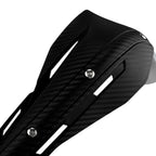 Professional Universal Motorcycle Handguards for Honda CC110 Cross Cub - Heavy Duty Aluminum Alloy Anti-Collision Brush Guards, Carbon Fiber Style Handlebar Protectors for Dirt Bikes and Off-Road Motorcycles - 1 Pair—Orange