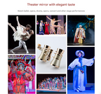 Black Elegant Theatre Binoculars - Portable & Stylish Handheld Opera Glasses (Focal length: 100mm)