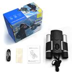 Silver and Black HD Digital Camera Binoculars 8X Zoom - Record Video & Photos with LCD Screen, Starlight Night Vision for Outdoors