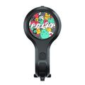 Black Style D Ultra-Loud Electric Bike Horn - 130dB USB Rechargeable, IPX6 Waterproof, Easy Mount Bicycle Safety Bell