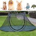 Black Portable Pop-Up Pet Tent - Lightweight Foldable Outdoor Enclosure for Dogs & Cats, Breathable Mesh Travel Kennel