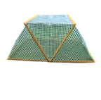 3 piece Green Foldable Raised Garden Bed Cover - Vegetable Plant Protector(80 x 34 x 35 cm)