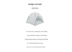 Green Premium Portable Pet Tent Bed with Cooling Mat - Breathable Foldable Outdoor Indoor Cat Dog House Shelter for Summer(Size: S)